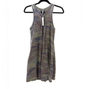 New Z supply cotton camo fatigue  shift racerback mini dress sz small women’s